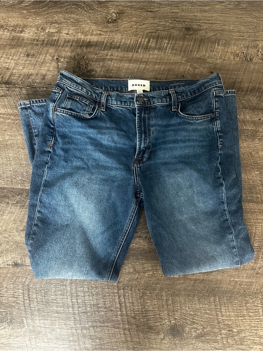 Boden Women's Medium Blue Straight-Leg Jeans